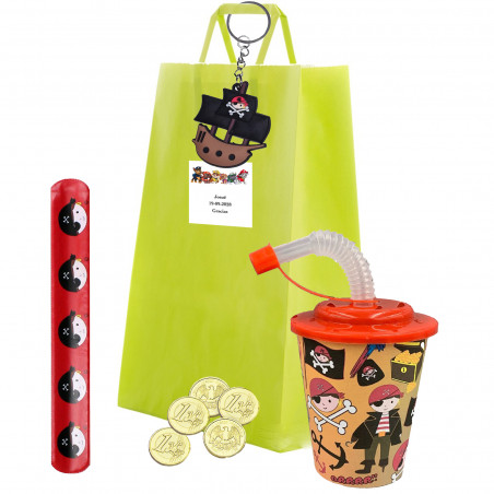 Borsa personalizzata della pattuglia canina con accessori da pirata