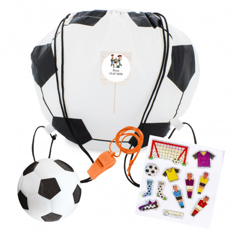 Zaino da calcio toy story con accessori adesivi e dolciumi