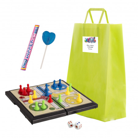 Pacchetto regalo per bambini trolls con gioco da viaggio e dolciumi