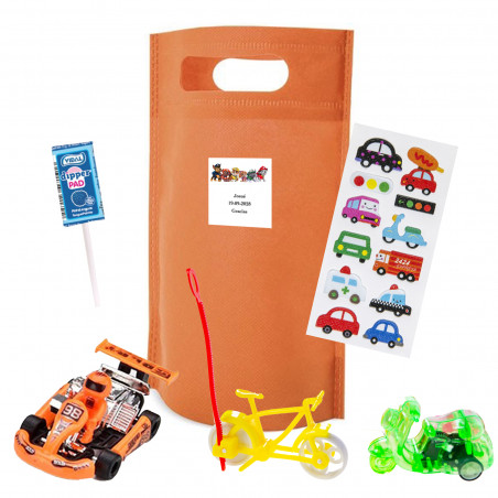 Borsa regalo per bambini patrulla canina con giocattoli e adesivi