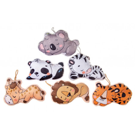Peluche animali selvatici che dormono