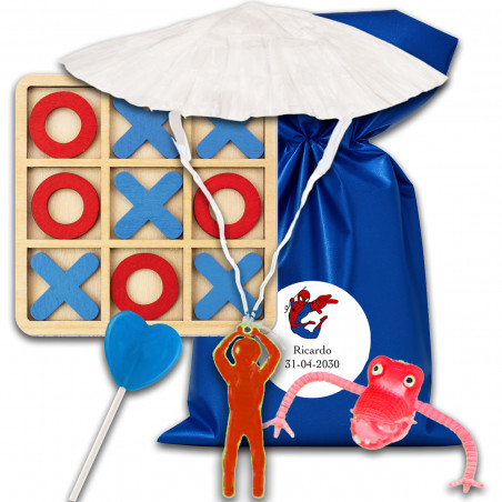 Spiderman borsa piñata con giochi per bambini