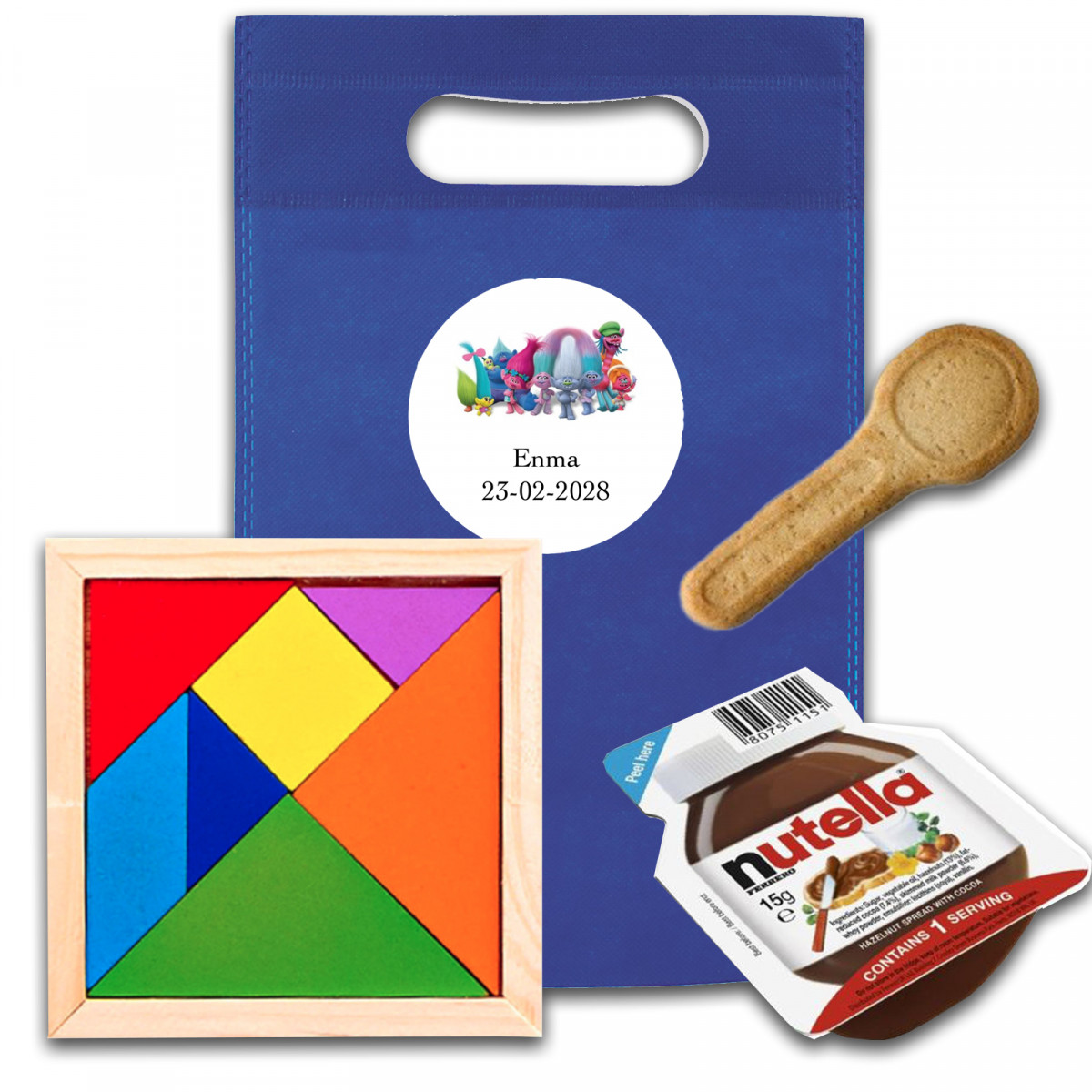 Trolls pacchetto festa per bambini con tangram