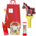 Peppa Pig borsa con libro da colorare, matite e giochi
