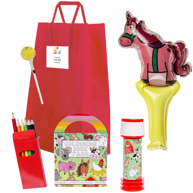 Peppa Pig borsa con libro da colorare, matite e giochi
