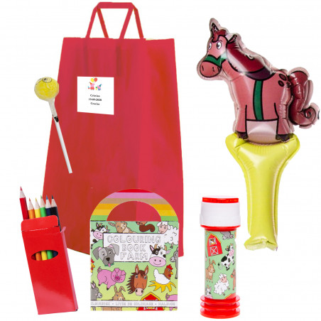 Peppa Pig borsa con libro da colorare, matite e giochi