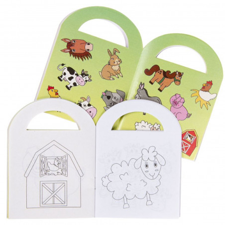 Peppa Pig borsa con libro da colorare, matite e giochi