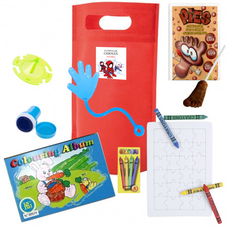 Spidey e il suo Super team borsa con giochi e caramelle da regalare