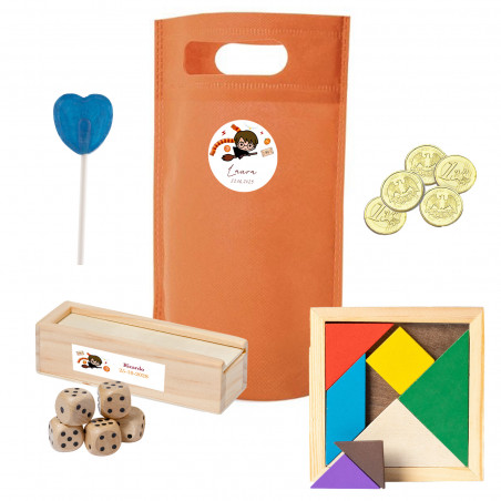 Harry Potter borsa con giochi in legno e dolcetti