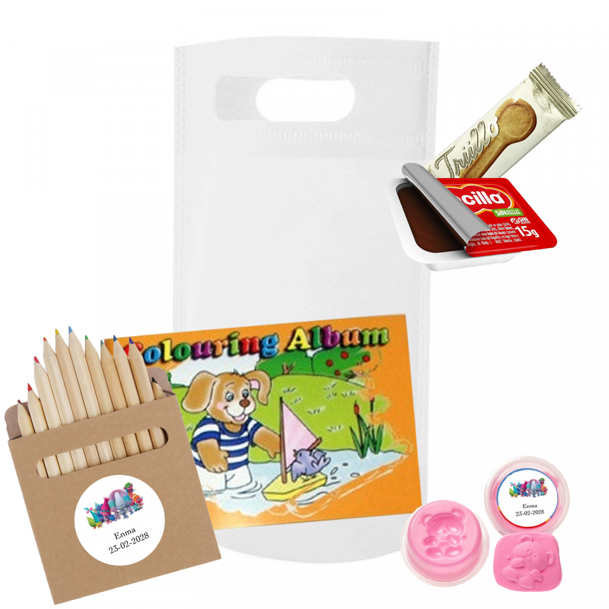 Trolls libro matite e pasta da modellare da regalare