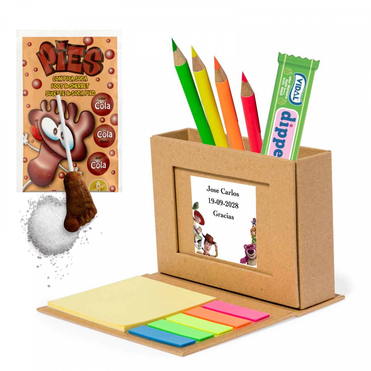 Toy Story dettaglio per gli ospiti con penna multifunzionale e note adesive