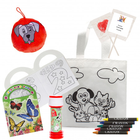 Winnie the Pooh borsa da colorare con regali