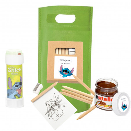 Set di Stitch per dipingere pompero e mini Nutella