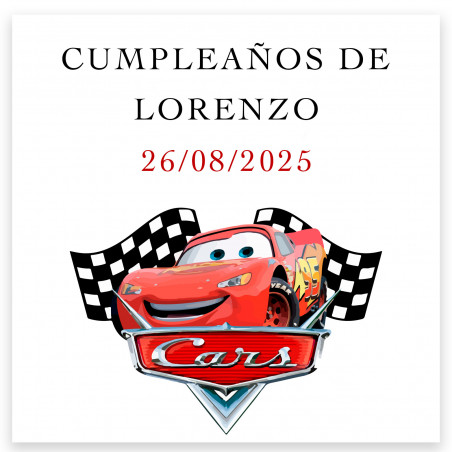 Cars pack con gioco 3 in fila e labirinto personalizzati