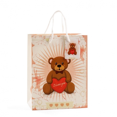 Borsa con orsetto media