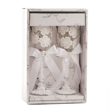 Coppe da matrimonio decorate