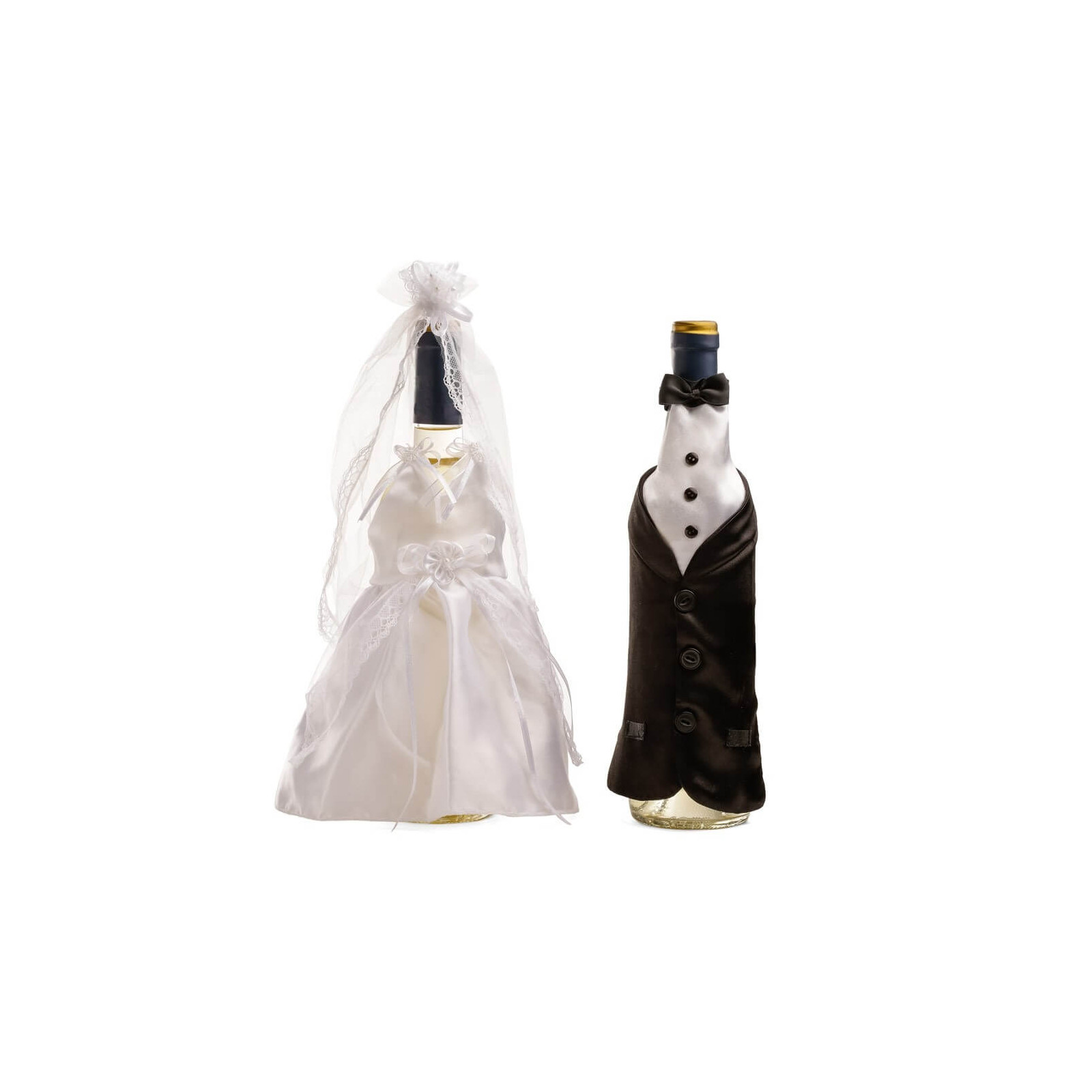 Abiti per bottiglie di matrimonio