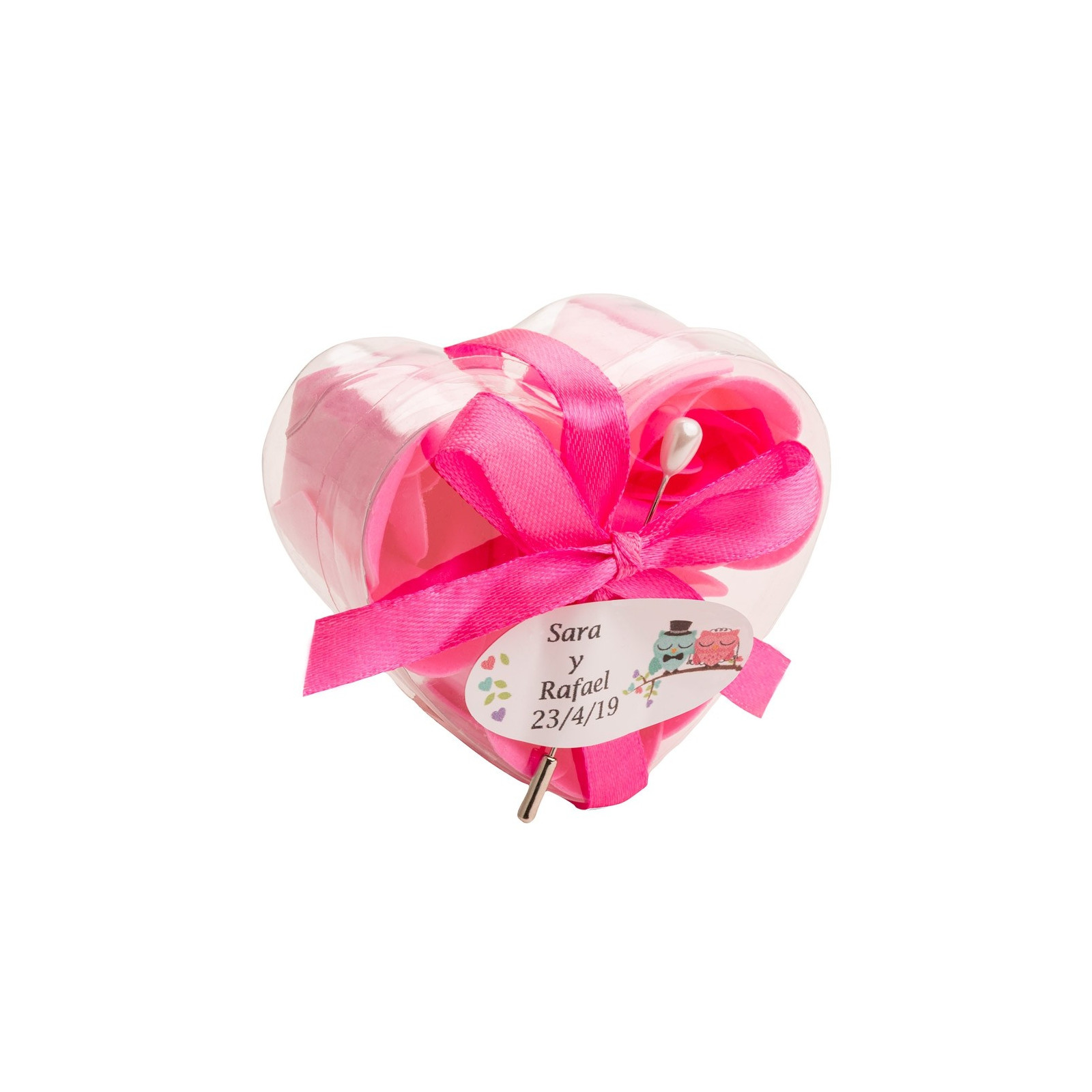 Fiori di sapone regali personalizzati per gli invitati al matrimonio