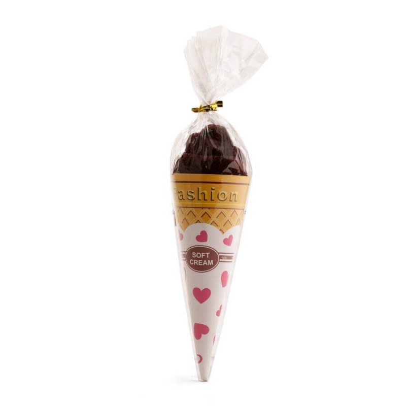 Asciugamani a forma di gelato al cioccolato