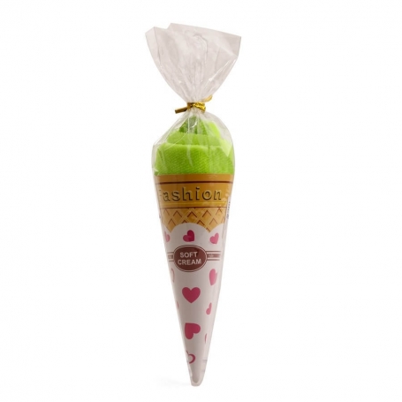 Asciugamani a forma di gelato verde limone