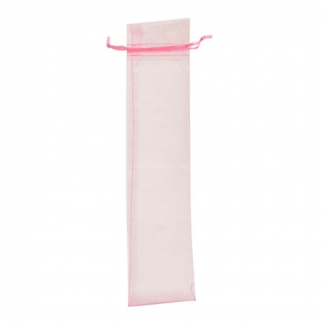 Borsa in organza 30x7 cm rosa chiaro