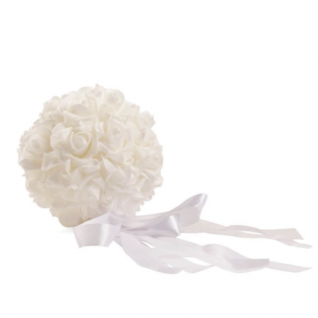 Bouquet bianco per spille da matrimonio