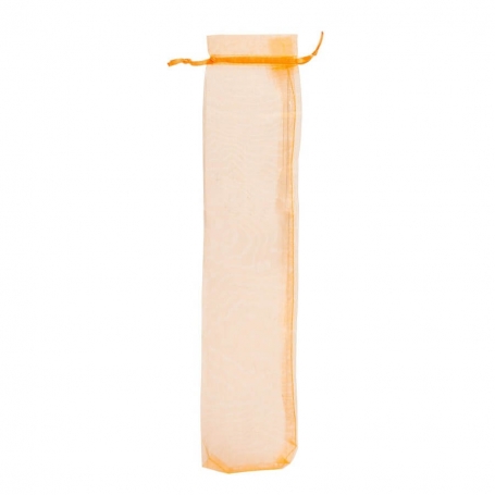 Sacchetto in organza 30x7 cm arancione chiaro