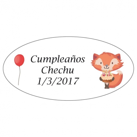 Etichette adesive personalizzate per regali