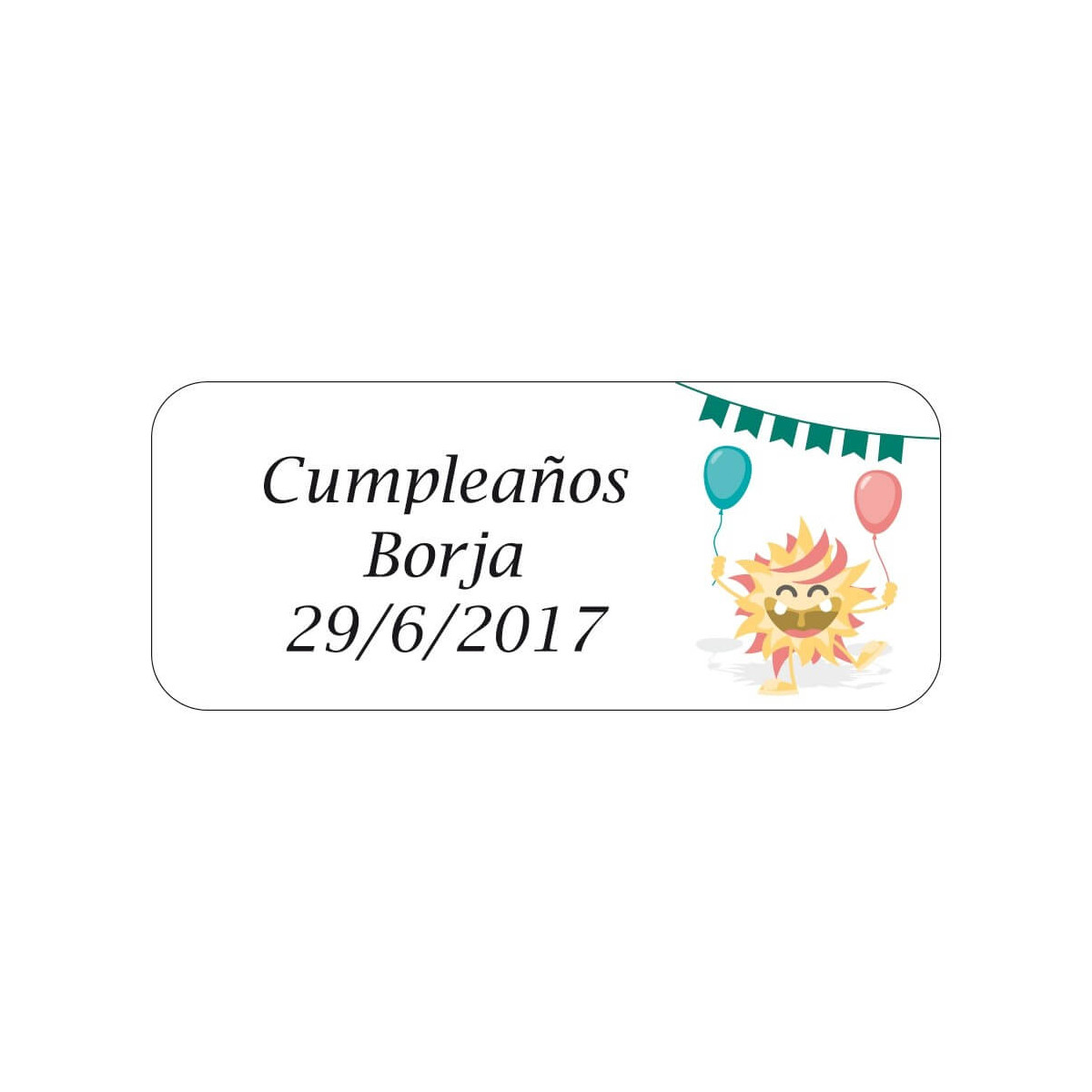 Etichette compleanno