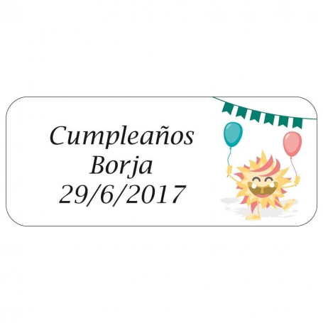 Etichette compleanno