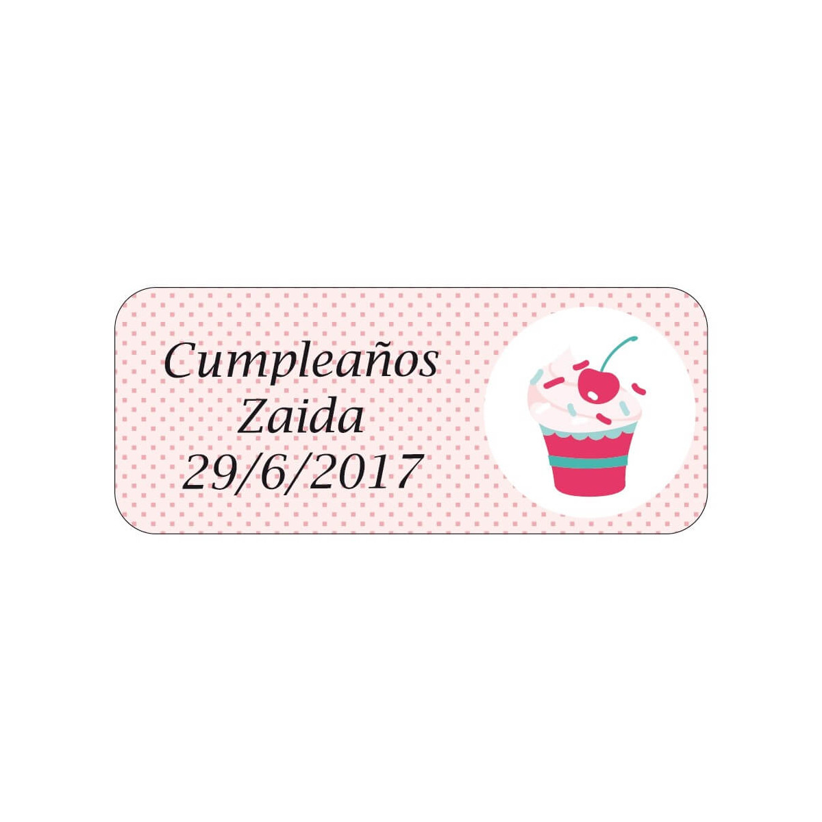 Etichetta di compleanno