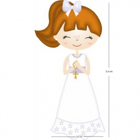 Blocco note adesivo bambina comunione