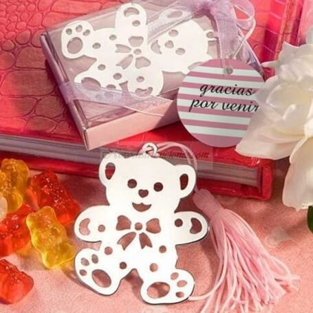 Segnalibro personalizzato per dettagli di battesimo ragazze