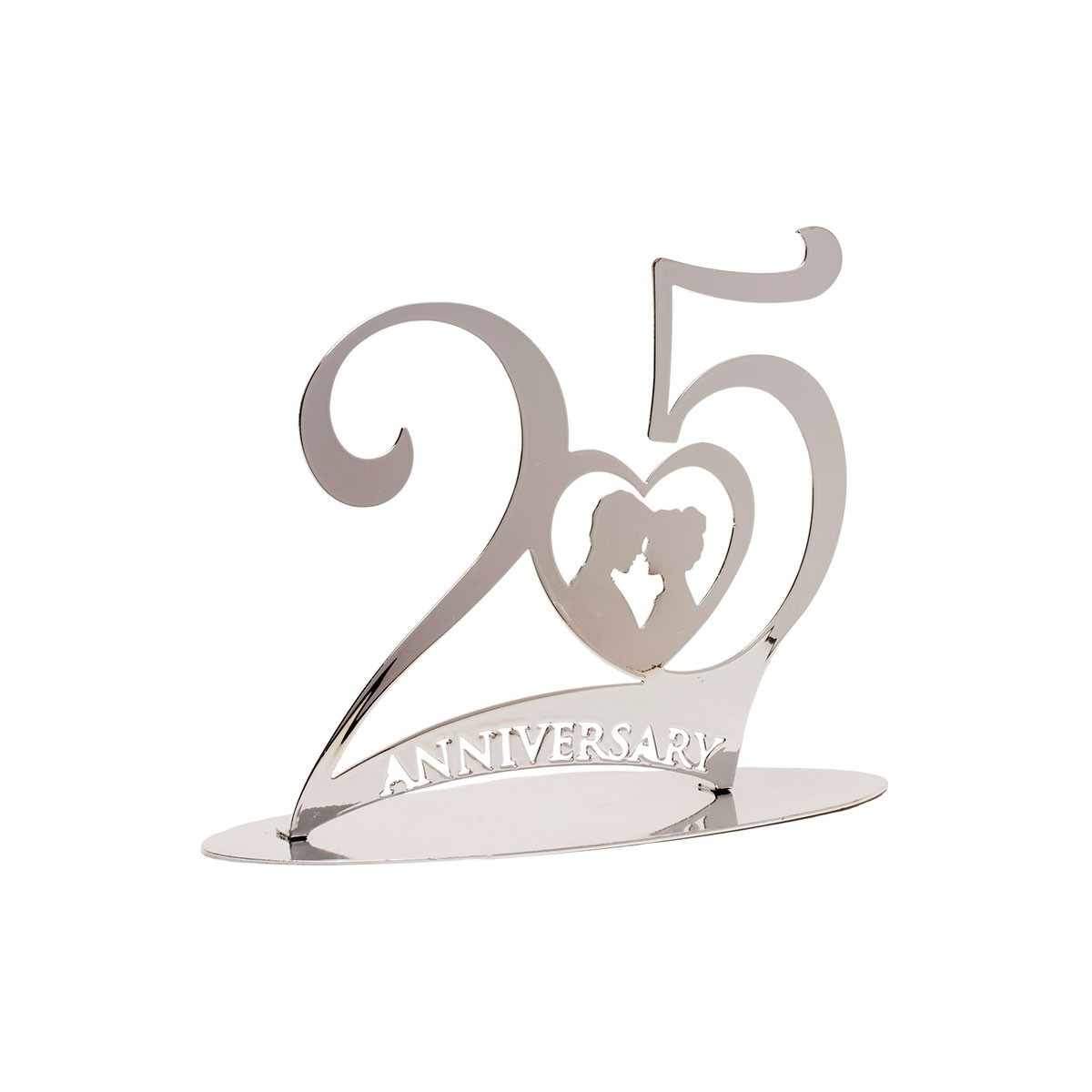 Figura della torta del 25 ° anniversario