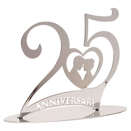 Figura della torta del 25 ° anniversario