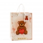 Borsa con grande orsetto di peluche
