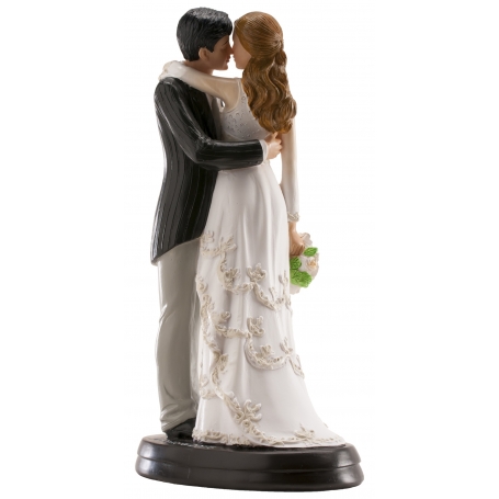 Figure sposi eleganti per torta nuziale