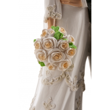 Figure sposi eleganti per torta nuziale
