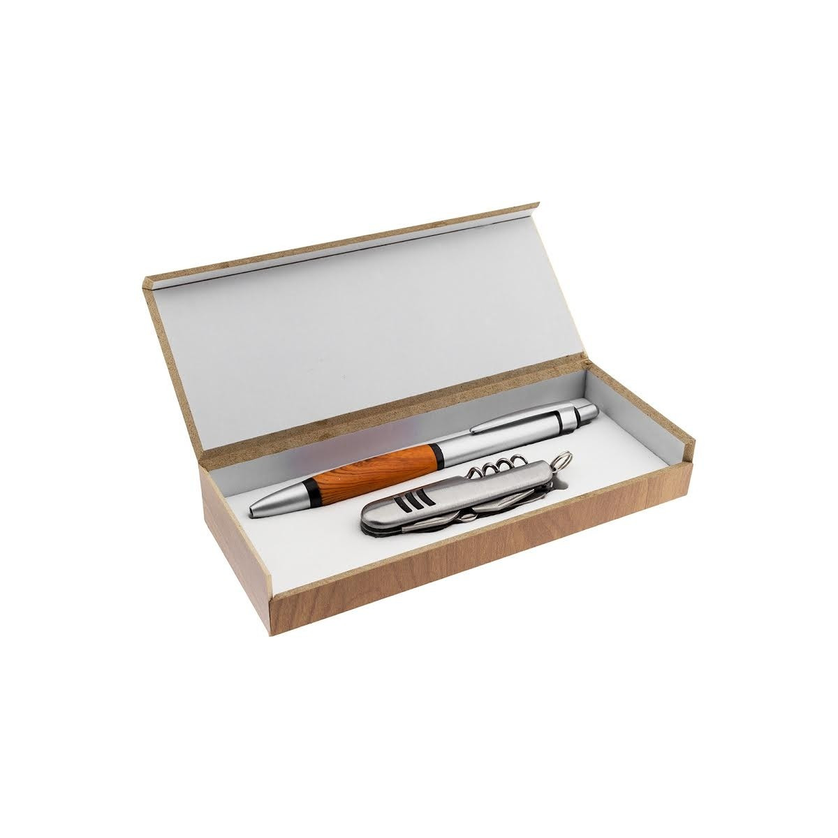 Set penna e coltello in scatola