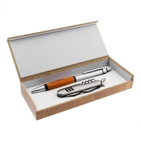 Set penna e coltello in scatola