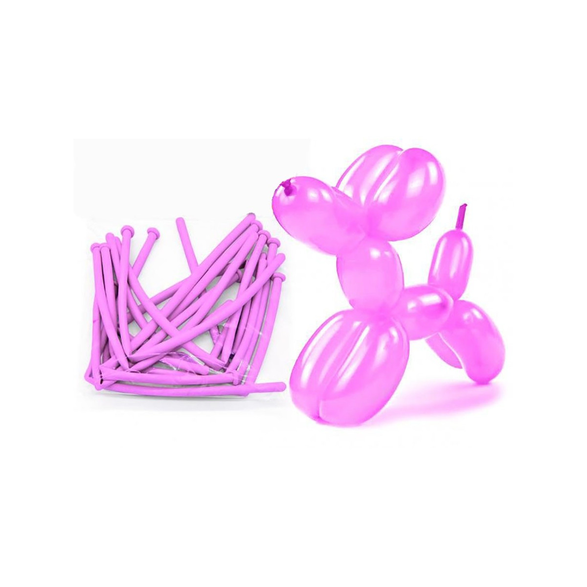 Pacchetto di palloncini modellabili rosa