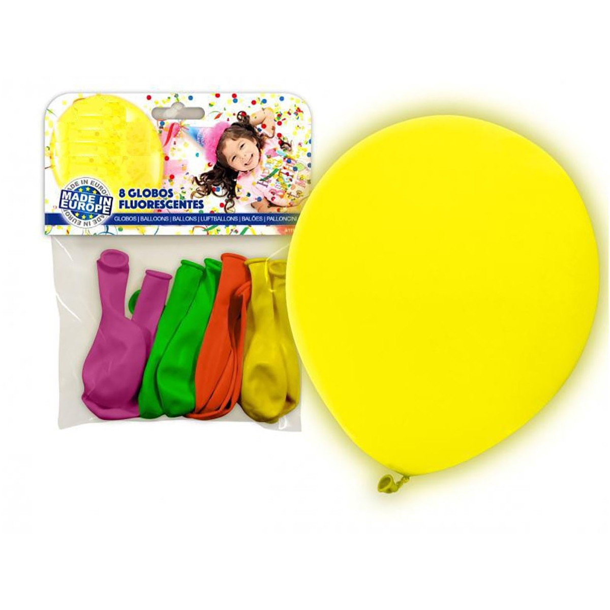 Pacchetto di palloncini fluorescenti