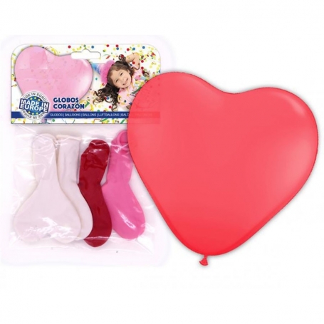 Pacchetto di palloncini a forma di cuore
