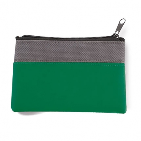 Portafoglio bicolore con zip Design moderno e pratico in vari colori