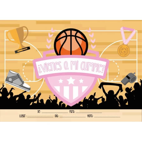 Invito di compleanno di basket