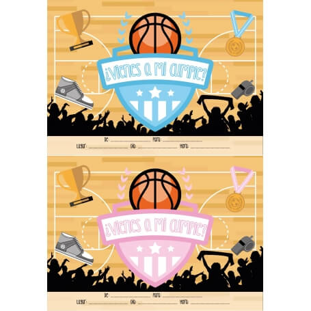 Invito di compleanno di basket