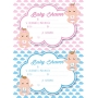 Inviti per il baby shower di gemelli