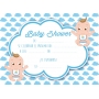 Inviti per il baby shower di gemelli