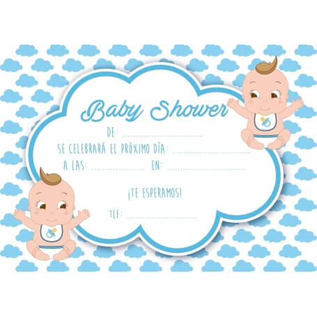 Inviti per il baby shower di gemelli