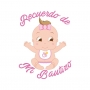 Etichette adesive battesimo bambina